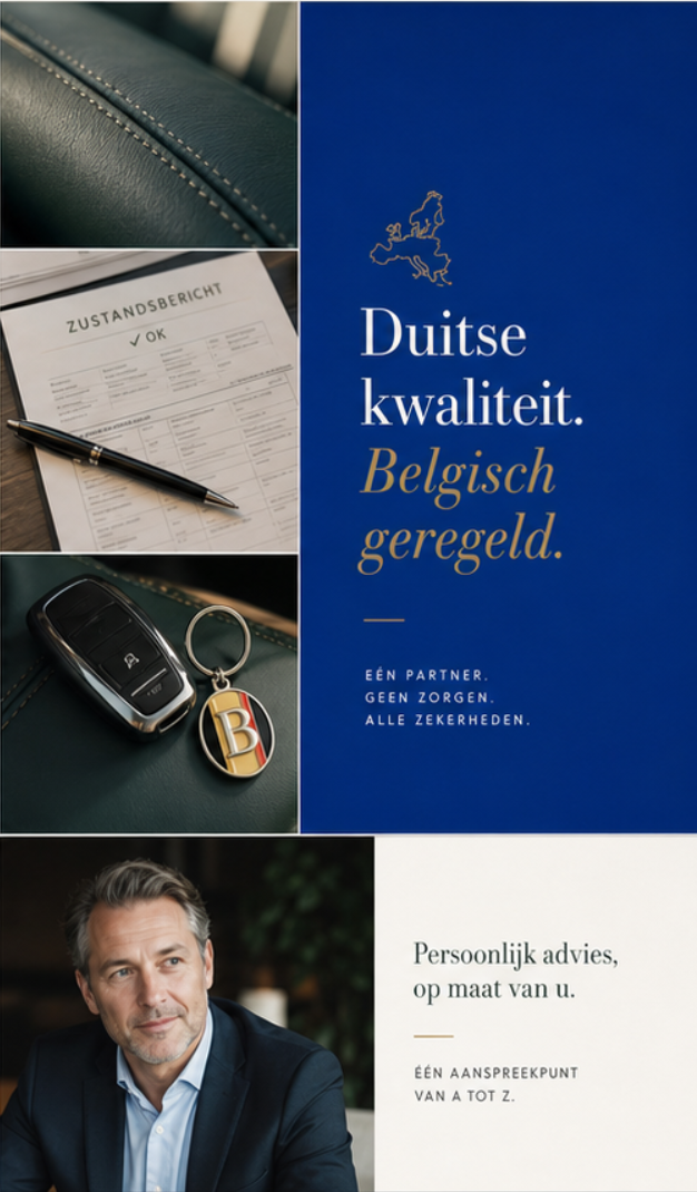 Lederen interieur, inspectierapport, autosleutel en persoonlijk advies bij GermanYoungCars